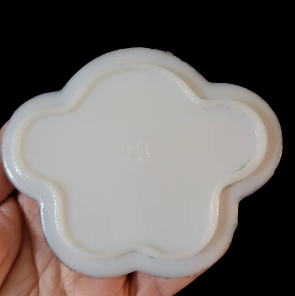 Antique Dithridge Milk Glass Dresser Box 1890s